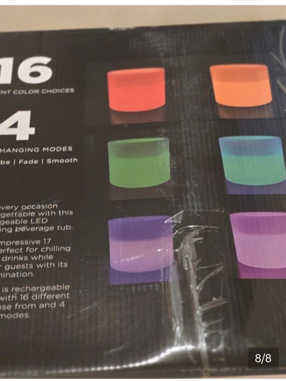 LED Color-Changing Beverage Tub - Multicolor - Picture 5 of 8